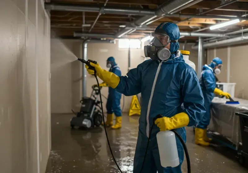 Basement Sanitization and Antimicrobial Treatment process in Hertford, NC